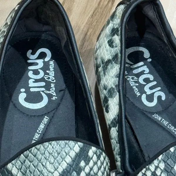 Circus by Sam Edelman Snakeskin Loafers Shoes Women’s 5 1/2 5.5 - Image 2