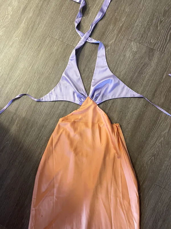 Beginning Boutique Orange Maxi Dress - Image 3
