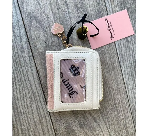 Juicy Couture | Pink Strawberry Card Case with Heart Charm - Image 2