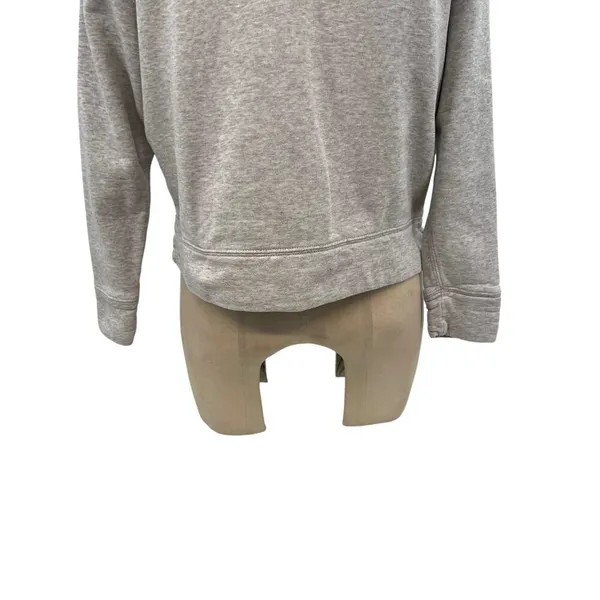 James Perse Light‎ Gray Crew Neck Terry Cotton Sweatshirt Size 0 / XS - Image 9
