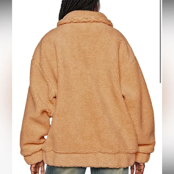 I.AM.GIA Pixie Teddy Coat in Caramel Tan XS - Image 5