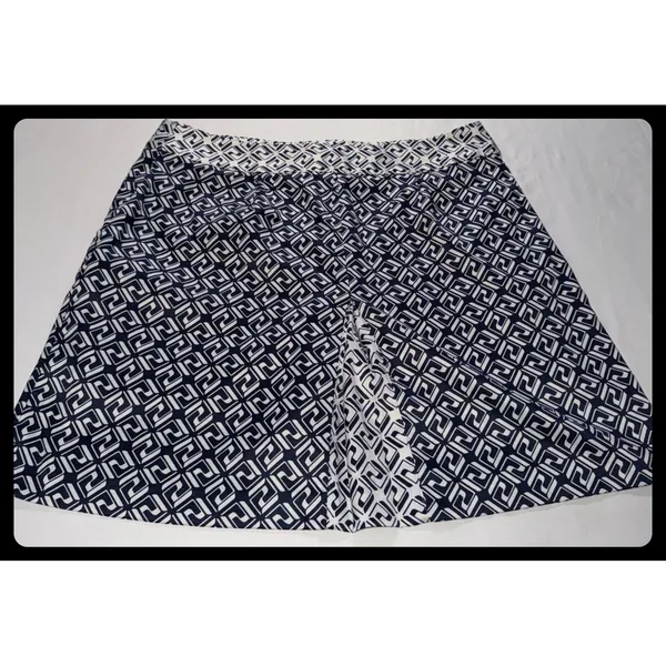 IZOD Golf Skort Women 6 Blue Geometric Activewear Skirt - Image 5