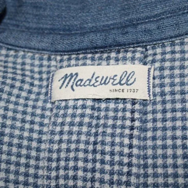 Madewell Chambray Popover Shirtdress Size M - Image 6