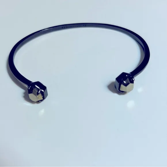 Kendra Scott Teddy Pinch Cuff‎ Gunmetal Bracelet - Image 2