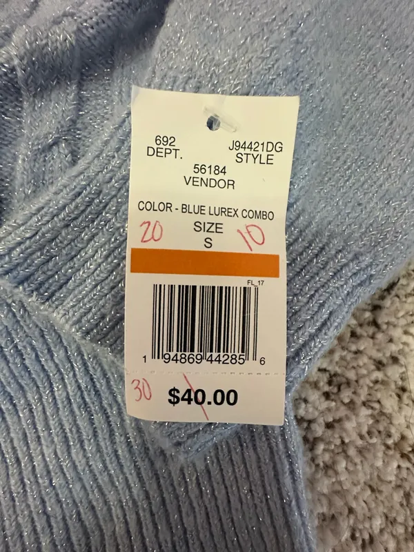 DRY GOODS - Blue crisscross sweater - Image 4