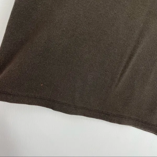 Vtg Y2K Harley Davidson Sleeveless Top Logo Graphic Brown Sz Large - Image 10