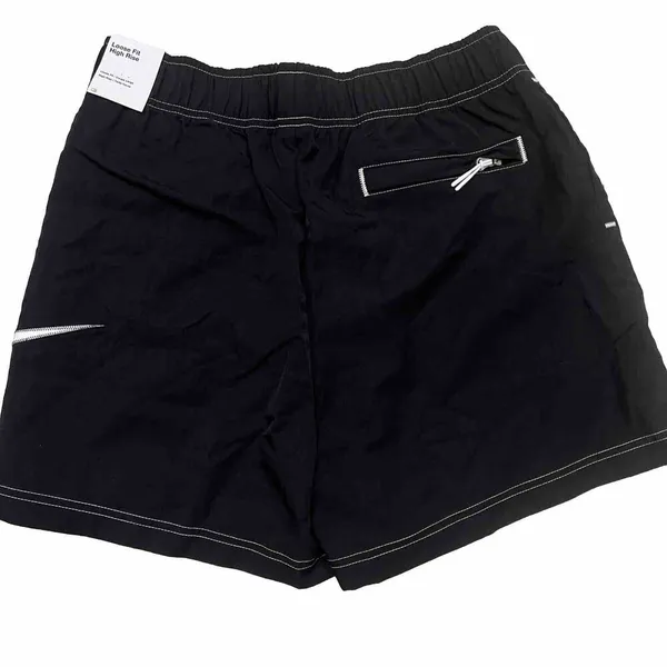 Nike Athletic Shorts Loose Fit High Rise Womens Medium Black DM6752-010 - Image 7