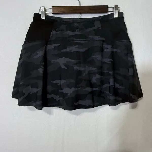 Athleta Black Camo Match Point Skort Women's Size S Pickleball Tennis Golf Gym - Image 2