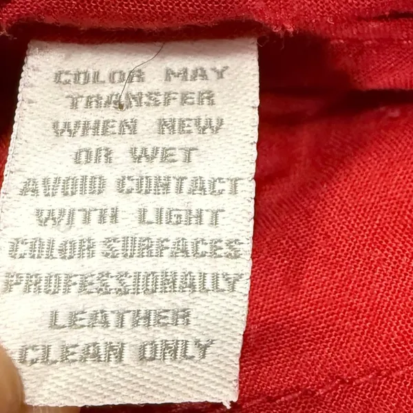 VTG Charter Club L Quilted Leather Jacket Red Mock Neck Equestrian Preppy Winter - Image 10