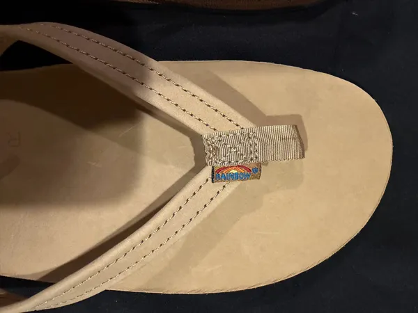 Rainbow Flip-Flops Women’s Large - Image 3