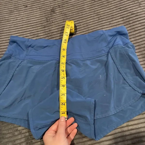 Lululemon Speed Up LR Lined Short 3.5" Lined Powder Blue Size 8 See Pics - Image 4