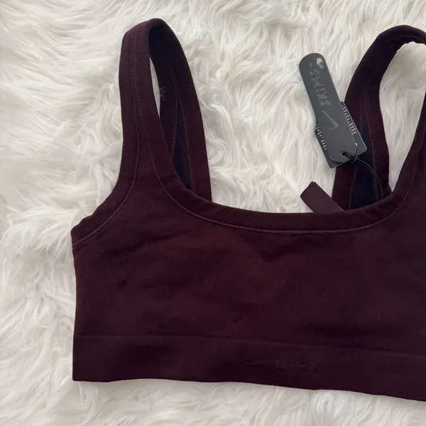 Nike Skims Vintage Seamless Scoop Bra Currant Size Small - Image 3