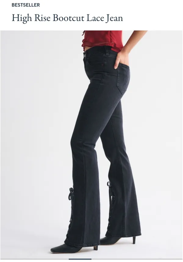 High rise bootcut lace Jean - Image 4