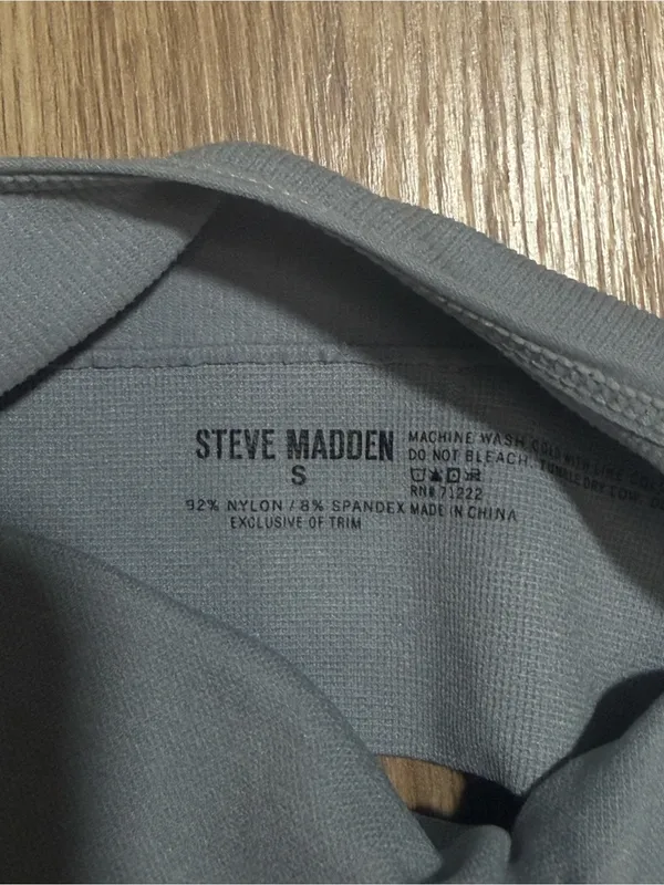 Steve Madden‎ Light Blue Ribbed Bralette Tank - Image 3
