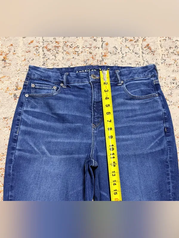 American Eagle curvy high rise jegging jeans size 14 short - Image 6