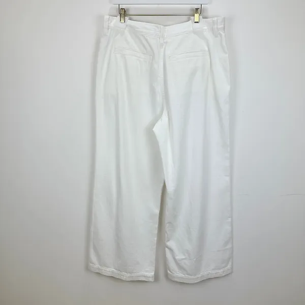 Madewell The Harlow Wide Leg Jean Airy Denim Baggy White High Waist US 33 NWT - Image 7