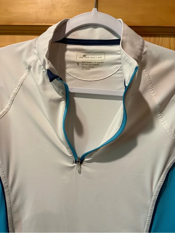 Peter Millar women's performance quarter-zip sun shirt/pullover size S - Image 5