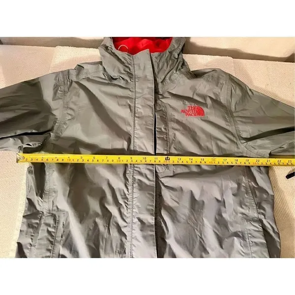 The North Face Shell Hyvent Jacket Gray Pink Lining Size Medium Women’s - Image 13