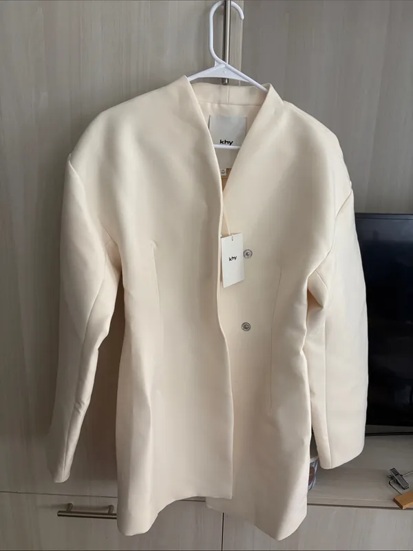 khy | Tailored Mini Dress White Size XS - Image 3