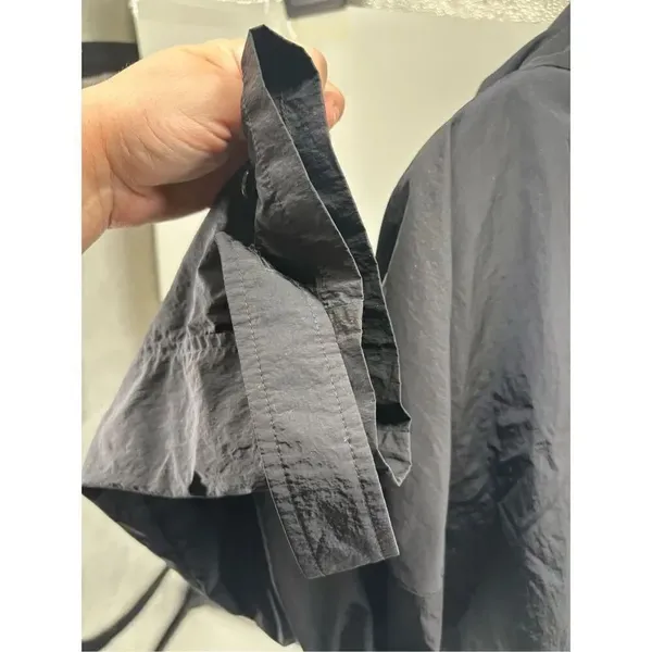 ALO Yoga Crinkle On The Move Black Trench Coat Womens Unisex Size XXL - Image 7