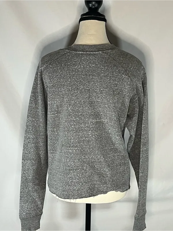 Champion K-State Powercat Raw Hem Cropped Women’s Crewneck Sweatshirt Small - Image 4