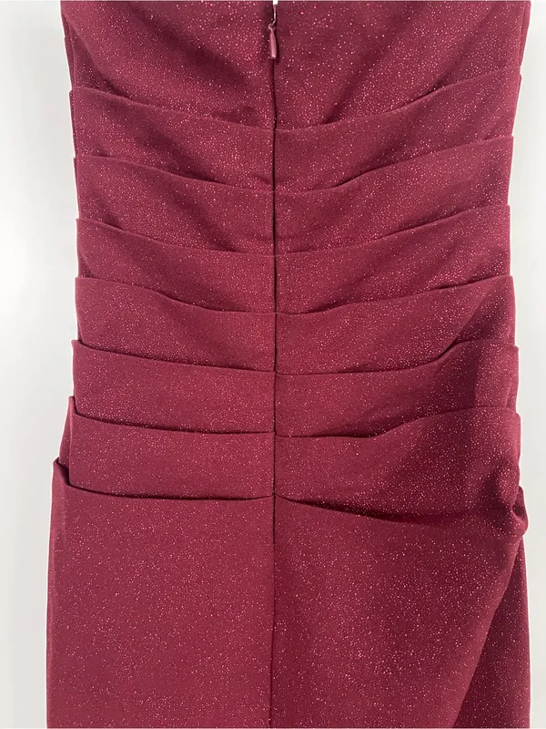 Babyboo PANDRA MAXI DRESS SPARKLE Strapless Ruched Midi dress in wine, S - Image 6