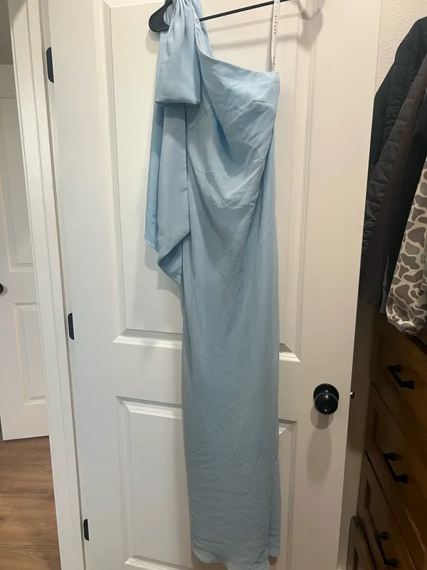 Formal Azazie Dress Blue - Image 2