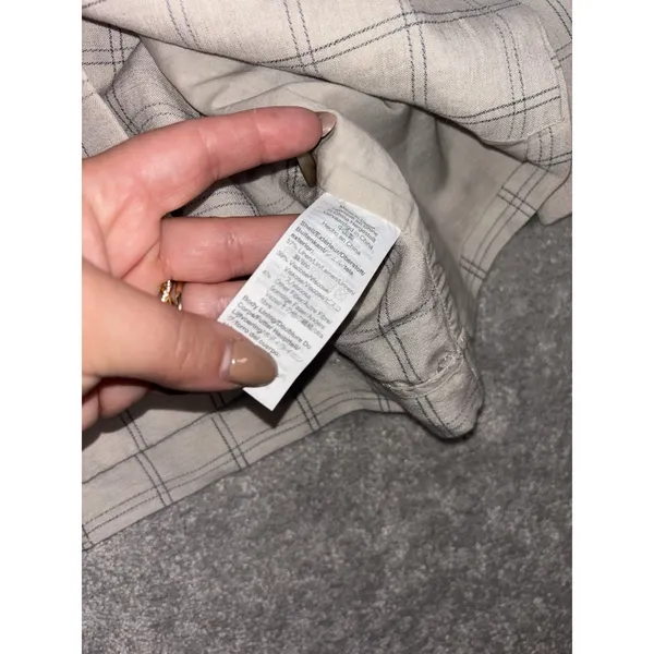 Madewell Dorset Blazer Windowpane Size S Minimalist‎ Oversized Linen - Image 7