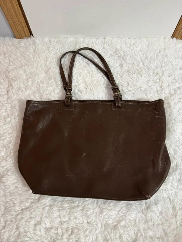 Dooney & Bourke Chocolate Brown Leather Shoulder Tote - Image 15