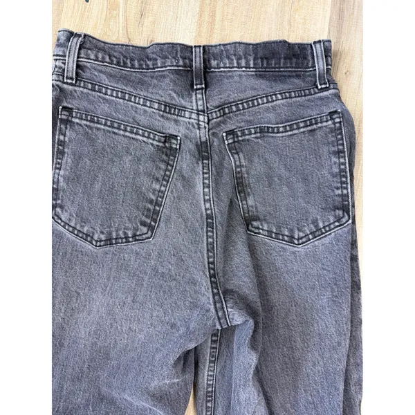 Abercrombie & Fitch Curve Love 90s Straight Ultra‎ High Rise Faded Black 28/6R - Image 5
