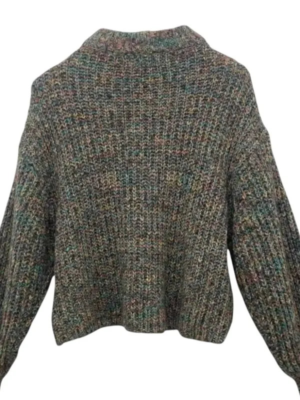Urban Outfitters Casey Mock Neck Sweater S Multicolor Marled Relaxed Cozy Chic - Image 4