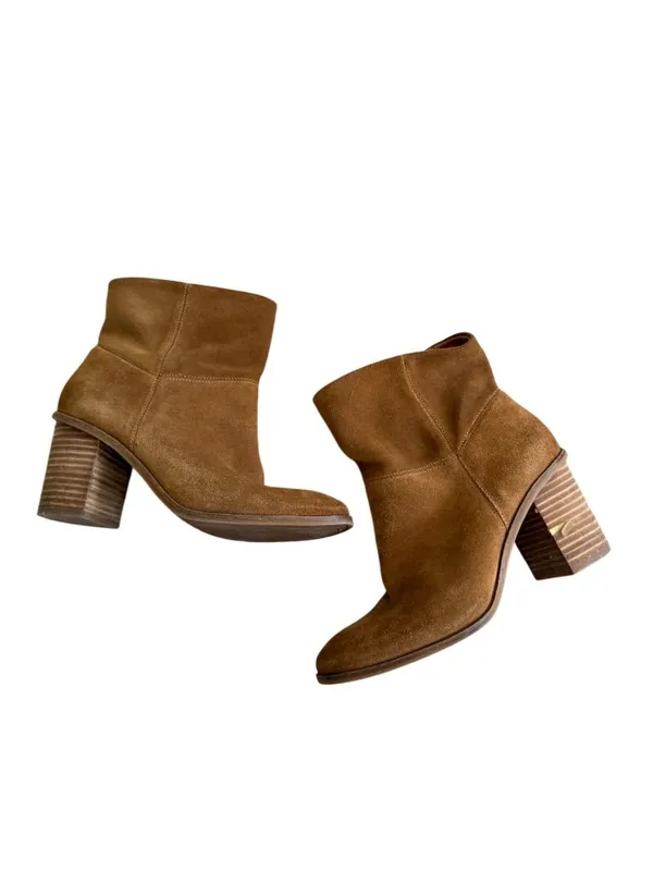 LUCKY BRAND Tan Suede Boots Size 7.5 Womens - Image 9