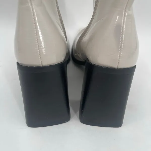Princess Polly Boots SZ 8 Kia Kiaya Ankle Cream *FLAWS* Bootie Zipper Heel NWOT - Image 12