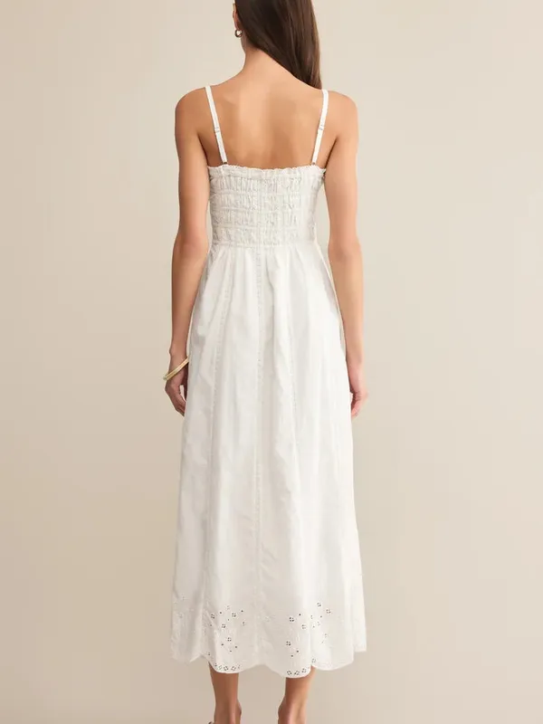 Z Supply‎ Dani Embroidered Midi Dress New NWT White - Image 2