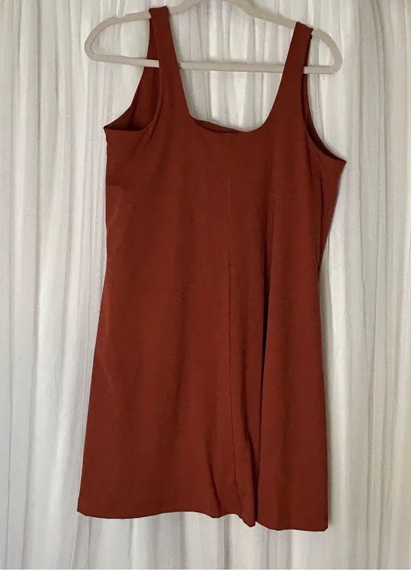 NWOT Old Navy PowerSoft Square Neck Shelf Bra Support Athletic Active Tank Dress - Image 3