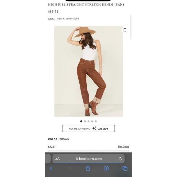 Ariat brown jeans NWT - Image 7