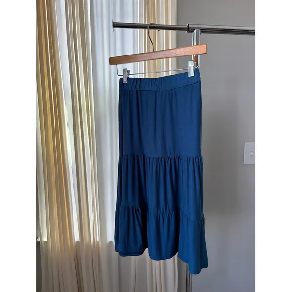 Vintage Y2K Double Take Strapless Dress Small Blue Flowy Summer Soft Romantic - Image 3