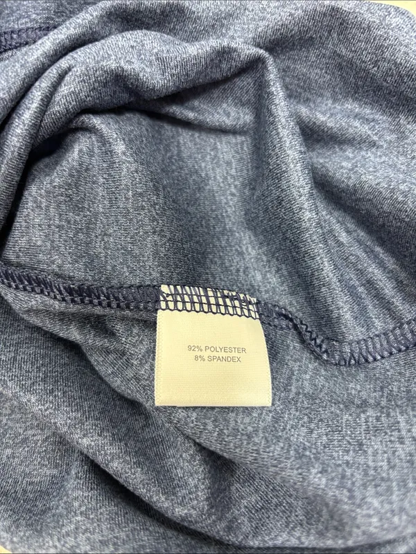Peter Millar Navy Quarter-Zip Pullover White Trim Performance Top Size L NWT - Image 10