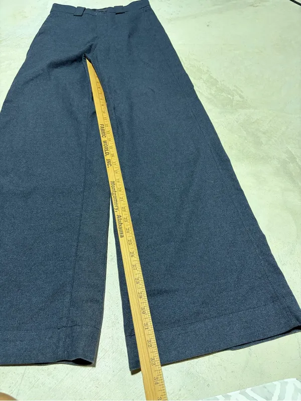 AG Navy Wide-Leg Dress Pants 26 - Image 2