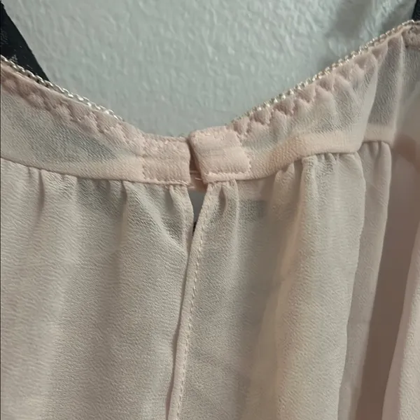 Victorias Secret Chic Pink Lace Trim Lingerie babydoll Y2K - Image 5