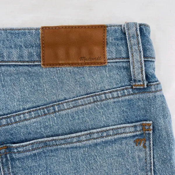 Madewell Cali Demi-Boot Blue Jeans Light Denim High Waisted Button Fly Size 29 - Image 6