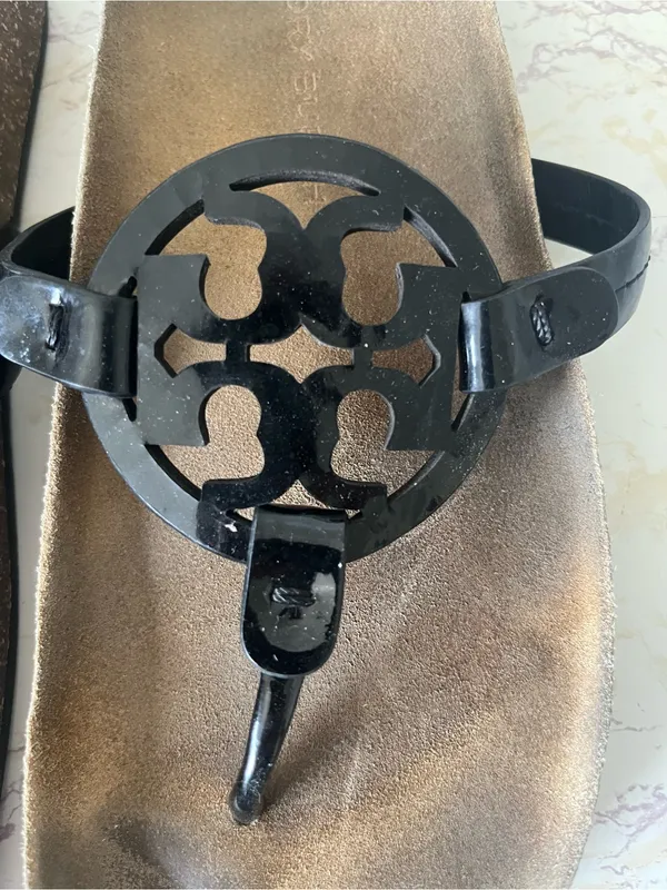 Tory Burch Black Miller Cloud Sandals - Image 2