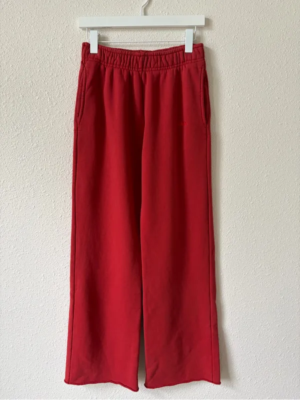 LDMA All Day Crew & All Day Straight Leg Sweats Poppy Size Medium Loungewear - Image 8
