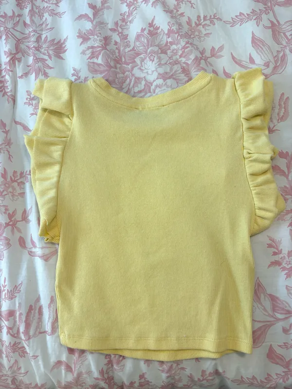 ZARA Yellow Crop Top - Image 3