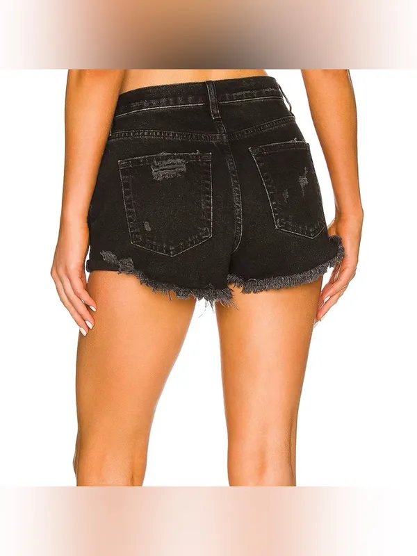 Free People Lasso Short‎ in Washed Black size 31 - Image 2