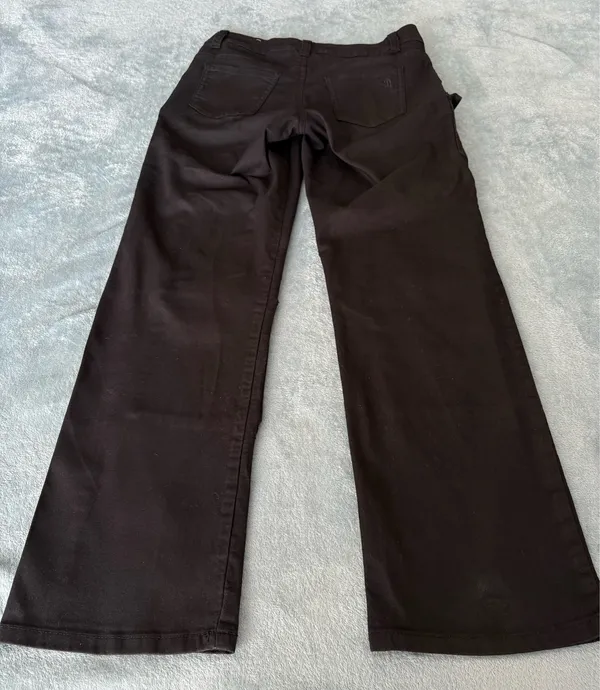 VIP Jeans Black Cargo Pants Wide Leg Stretch Size 3/4 - Image 10