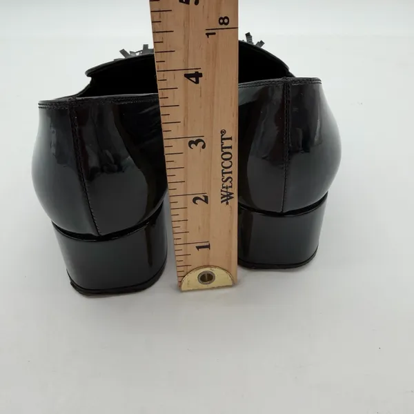 Saint Laurent Elegant Patent Leather Tassel Accents Pumps Women's Size 7 IT 37 - Image 5