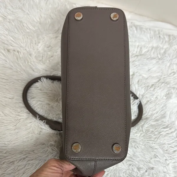Michael Kors Brown Satchel Saffiano Leather - Image 4