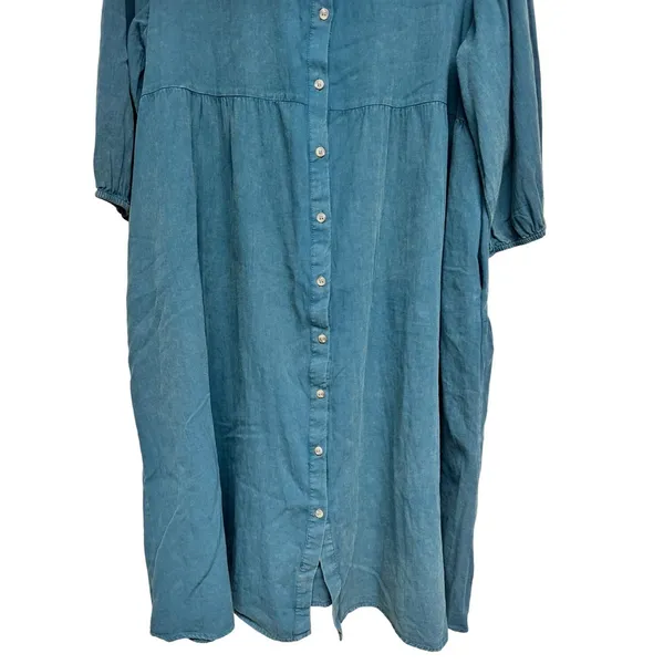 Baltic Born Sari Babydoll Dress Green Women's‎ Size 1XL - Image 5