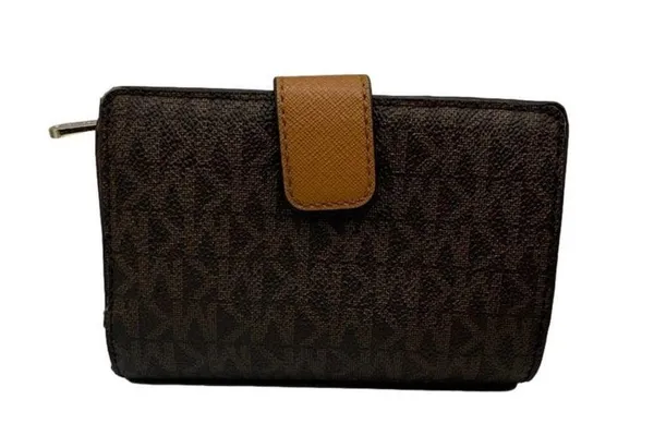 MICHAEL KORS Brown Signature Card Holder / Wallet - Image 2